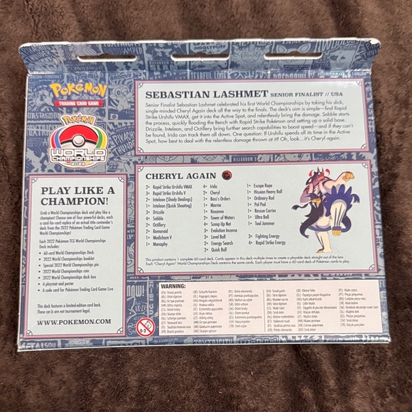 Pokemon World Championships Deck with Pikachu - Orange and Blue - Picture 2 of 2